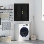 Dulap montat pe perete Stejar Negru 69,5 x 34 x 90 cm GartenMobel Dekor