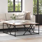 Masă de cafea Lemn vechi 100 x 100 x 40 cm Lemn compozit GartenMobel Dekor