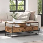 Masă de cafea Lemn vechi 100 x 51 x 45 cm Lemn compozit GartenMobel Dekor