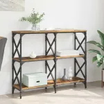 Masă de consolă Lemn Vechi 100 x 28 x 80,5 cm Lemn compozit GartenMobel Dekor