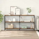 Masă de consolă Lemn vechi 156 x 28 x 80,5 cm Lemn compozit GartenMobel Dekor