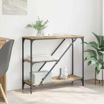 Masă de consolă Stejar Artizanal 88,5 x 30 x 75 cm GartenMobel Dekor