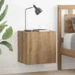 Dulap TV de perete Stejar Artizanal 40,5x30x40cm Lemn compozit GartenMobel Dekor