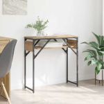 MasaConsole stejar artizanal 75x30x75cm Lemn compozit GartenMobel Dekor