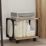 Suport pentru imprimantă Stejar Artizanal 41 x 28 x 33.5 cm GartenMobel Dekor