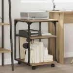 Suport pentru imprimantă Stejar Artizanal 43 x 48 x 64 cm GartenMobel Dekor