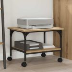 Suport pentru imprimantă Stejar Artizanal 50 x 40 x 38 cm GartenMobel Dekor