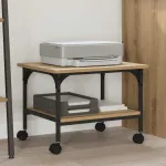 Suport pentru imprimantă Stejar Artizanal 50 x 40 x 38 cm GartenMobel Dekor