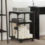 Suport pentru imprimantă Stejar Negru 43 x 48 x 64 cm GartenMobel Dekor