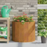 Jardinieră Ruginit 60 x 30 x 50 cm Oțel rezistent de intemperii GartenMobel Dekor