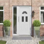 Jardinieră 2 pcs Argintiu 40 x 40 x 75 cm Oțel Galvanizat GartenMobel Dekor