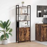 Dulap pentru cărți Stejar fumuriu 60 x 24 x 161 cm GartenMobel Dekor