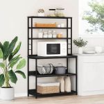 Raft de bucătărie Stejar Negru 100 x 40 x 168 cm Lemn compozit GartenMobel Dekor