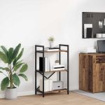 Raft pentru cărți Lemn Vechi 56 x 34 x 96 cm Lemn compozit GartenMobel Dekor