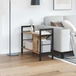 Raft pentru cărți Stejar Artizanal 75 x 30 x 58,5 cm GartenMobel Dekor