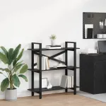 Raft pentru cărți Stejar Negru 100 x 33,5 x 102 cm GartenMobel Dekor