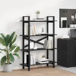 Raft pentru cărți Stejar Negru 100 x 33,5 x 140 cm GartenMobel Dekor