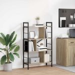 Raft pentru cărți Stejar Sonoma 75 x 30 x 123,5 cm GartenMobel Dekor