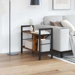 Raft pentru cărți Stejar fumuriu 75 x 30 x 58,5 cm GartenMobel Dekor