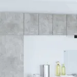 Dulap suspendat Riga 2 pcs Gri beton și Alb 30 x 31 x 40 cm GartenMobel Dekor