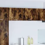 Dulap suspendat Riga 2 pcs Stejar afumat și alb 50 x 31 x 40 cm GartenMobel Dekor