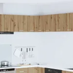 Dulap suspendat Riga Stejar Artisan și Alb 57 x 57 x 40 cm GartenMobel Dekor