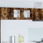 Dulap suspendat cu raft Riga Stejar fumuriu 40 x 31 x 40 cm GartenMobel Dekor