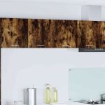 Dulap suspendat cu raft Riga Stejar fumuriu 80 x 31 x 40 cm GartenMobel Dekor