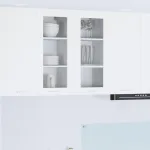 Dulap suspendat Riga 2 pcs Alb 40 x 31 x 80 cm Lemn compozit GartenMobel Dekor