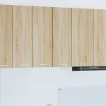 Dulap suspendat Riga Stejar Sonoma și Alb 30 x 31 x 80 cm GartenMobel Dekor