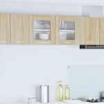 Dulap suspendat Riga Stejar Sonoma și Alb 80 x 31 x 40 cm GartenMobel Dekor