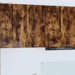 Dulap suspendat Riga Stejar afumat și alb 40 x 31 x 80 cm GartenMobel Dekor