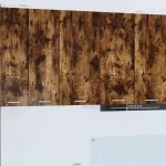 Dulap suspendat Riga Stejar afumat și alb 40 x 31 x 80 cm GartenMobel Dekor