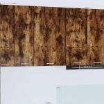 Dulap suspendat Riga Stejar afumat și alb 50 x 31 x 80 cm GartenMobel Dekor