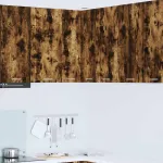 Dulap suspendat Riga Stejar afumat și alb 57 x 57 x 80 cm GartenMobel Dekor