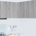 Dulap suspendat cu raft Riga Gri Sonoma și Alb 57 x 57 x 80 cm GartenMobel Dekor