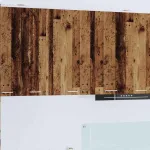 Dulap suspendat cu raft Riga Lemn vechi și Alb 50 x 31 x 80 cm GartenMobel Dekor