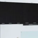 Dulap suspendat cu ușă Riga Stejar negru și Alb 40 x 31 x 80 cm GartenMobel Dekor