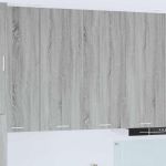 Dulap suspendat Riga Gri Sonoma 80 x 31 x 100 cm Lemn compozit GartenMobel Dekor