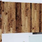 Dulap suspendat Riga Lemn Vechi 80 x 31 x 100 cm Lemn compozit GartenMobel Dekor