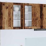 Dulap suspendat Riga Lemn Vechi 80 x 31 x 80 cm Lemn compozit GartenMobel Dekor