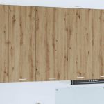 Dulap suspendat Riga Stejar Artisan și Alb 50 x 31 x 100 cm GartenMobel Dekor