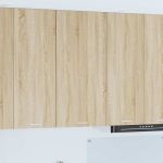 Dulap suspendat Riga Stejar Sonoma și Alb 50 x 31 x 100 cm GartenMobel Dekor