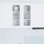 Dulap suspendat cu raft Riga Alb 80 x 31 x 80 cm Lemn compozit GartenMobel Dekor