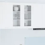 Dulap suspendat cu raft Riga Alb 80 x 31 x 80 cm Lemn compozit GartenMobel Dekor