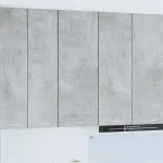 Dulap suspendat cu raft Riga Gri din beton 40 x 31 x 100 cm GartenMobel Dekor