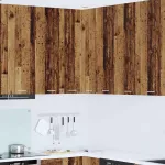 Dulap suspendat cu raft Riga Lemn vechi și Alb 57 x 57 x 100 cm GartenMobel Dekor