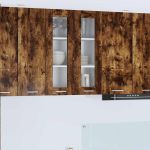 Dulap suspendat cu raft Riga Stejar fumuriu 60 x 31 x 80 cm GartenMobel Dekor