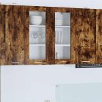 Dulap suspendat cu raft Riga Stejar fumuriu 80 x 31 x 80 cm GartenMobel Dekor