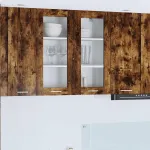 Dulap suspendat cu raft Riga Stejar fumuriu 80 x 31 x 80 cm GartenMobel Dekor